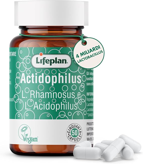Lifeplan Acidophilus and Rhamnosus Vegicap 50 Capsules