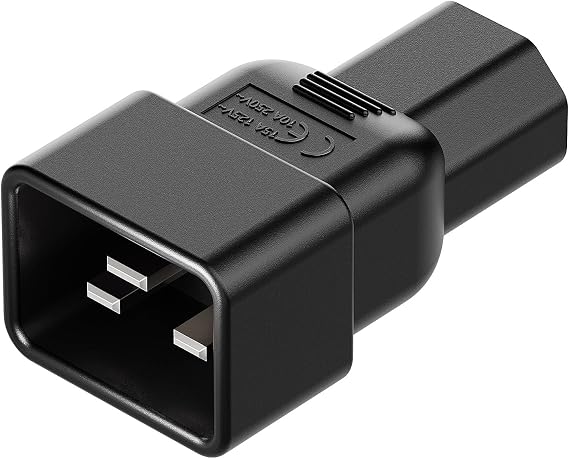 IEC 320 C13 to C20 AC Adapter, IEC 15A to 10A,16A to 10A AC Converter,C20 16A to C13 10A Power Connector