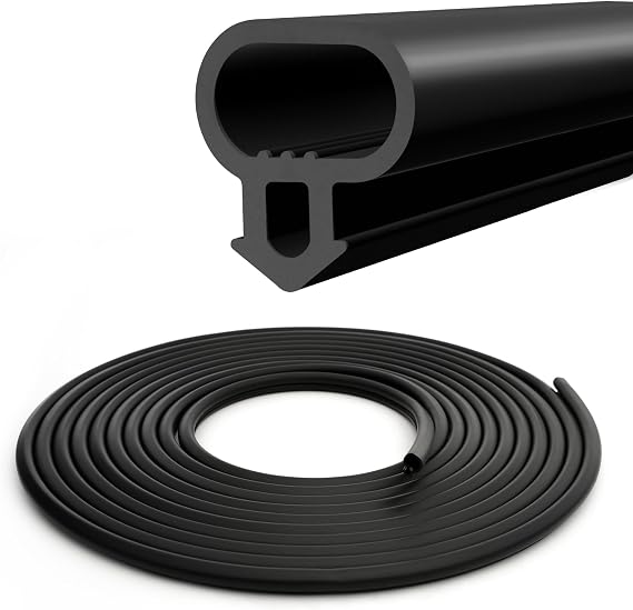UPVC Window Replacement Gasket Rubber Seal Strip | 6-Meter Door & Window Draught Excluder | Replacement Gasket for Optimal Insulation & Energy Efficiency | Black UPVC Seals