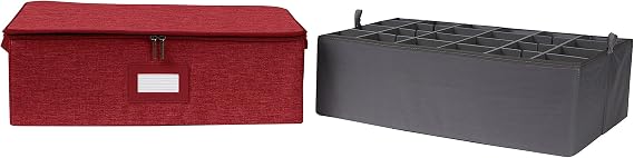 Covermates Adjustable Zip-Top Storage Box, 19.5" W x 13.25" D x 6.5" H