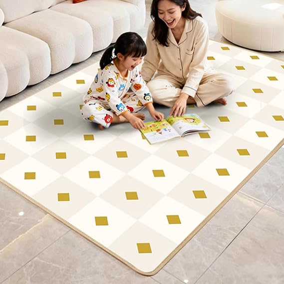 Heated Floor Mat, Graphene Electric Heating Carpet, Infrared Radiant Floor Heater, Electric Heated Area Rug, with 60 Levels Adjustable Thermostat, for Indoor(White,150x180cm/59x70.8'')