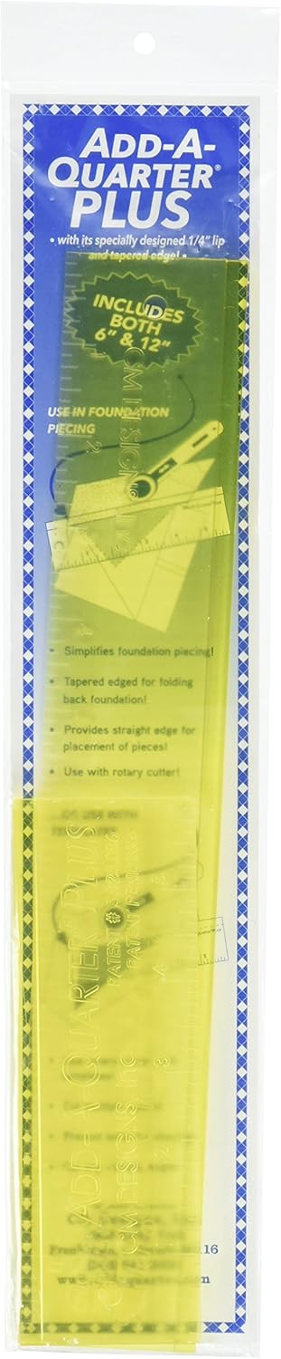CM Designs CMD40012 Ruler Add-A-Quarter Plus, 6 & 12"