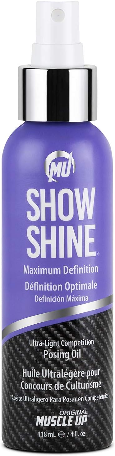 Pro Tan by Original Muscle Up Show Shine Ultra-Light Competition Posing Oil