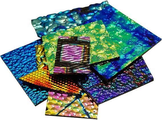 1/2 Lb CBS Wissmach Texture Scrap On Black - 96 Coe