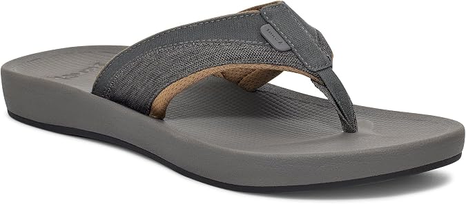 Sanuk Mens Cosmic Seas Mesh | Water Resistant Mens Flip Flops | Water Friendly & Lightweight | Molded EVA Footbed