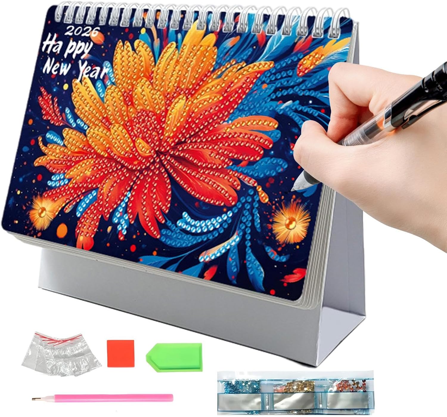 2026 Art Monthly Desk Calendar - Monthly Desk Calendar for Stone Painting Art, Personal Appointment Planning for Office, Home, School