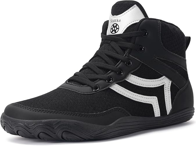 Mens Wrestling Shoes Wide Boxing Shoes Zero Drop Sole