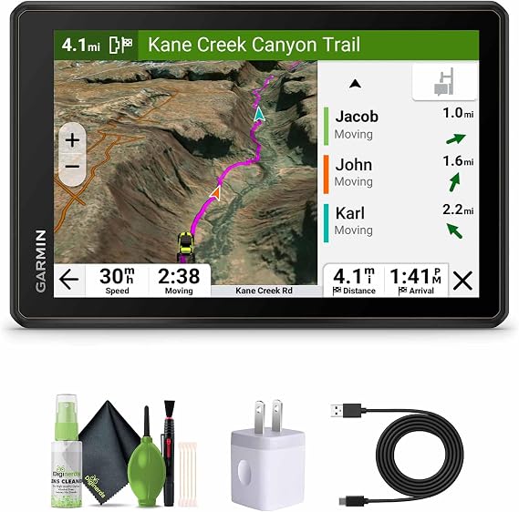 Garmin Tread 2 - SxS Edition, Rugged 8-inch Touchscreen Powersport GPS Navigator for Thrilling Off-Road Rides Navigation Bundle with Cleaning kit and More