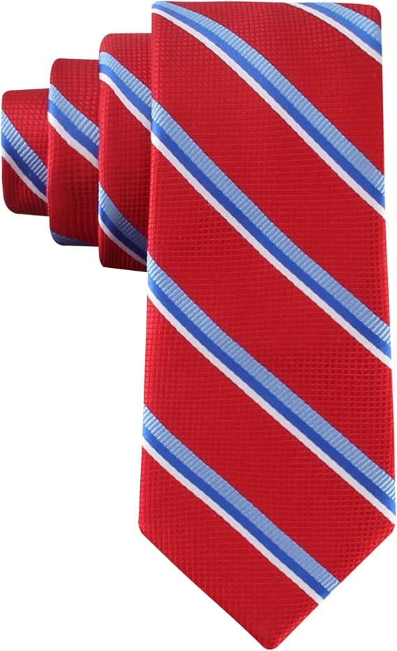 Tommy Hilfiger Boys Patterned Tie Classic Kids Necktie for School Weddings & Formal Occasions