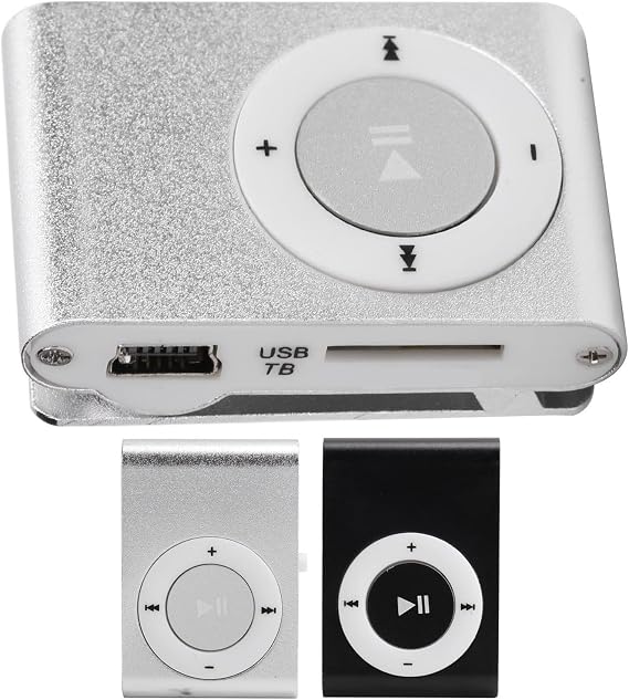Mp3 Player Spotify, Clip on Mp3 Player Reproductor De Musica Walkmans with Earphone and USB Cable