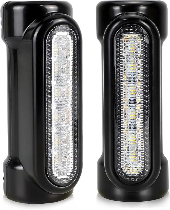 Motorcycle Highway Lights,Dream Color Crash Bar Lights Switchback Driving Light Compatible with Harley Road King (GY-WY-RGB-B)