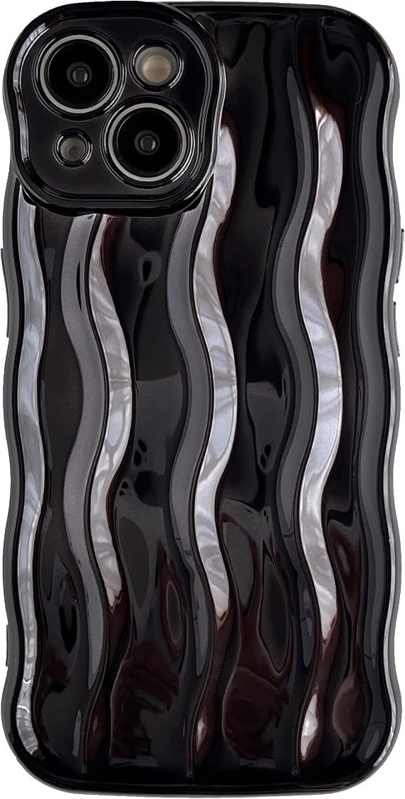 Caseative for iPhone 15 Case, Light Black