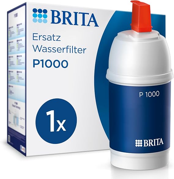 Brita P1000 Filter Cartridge for Brita Fittings with Limescale Filter Pack of 1