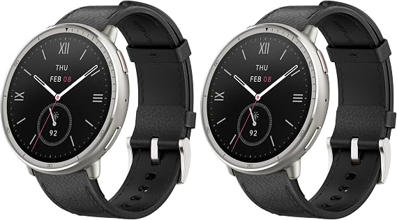 Amazfit Active 2 1.7 inches 44 mm Smart Watch, 2000 nit, High Brightness, Sapphire Crystal, Built-in GPS, Offline Map, Voice Control via AI and Sleep/Exercise Management, Heart Rate Beat, Sleep