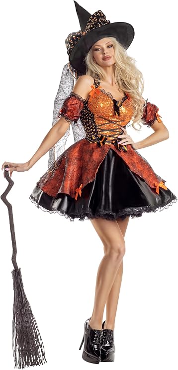 Party King Womens Party King Women's Sweet as Candy Corn Witch Costume