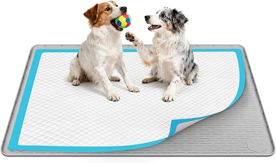 40"x28" Pee Pad Holder for Dogs Puppy Pad Holder Grey