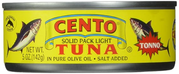 Cento Solid Packed Tuna in Olive Oil, 5 Ounce