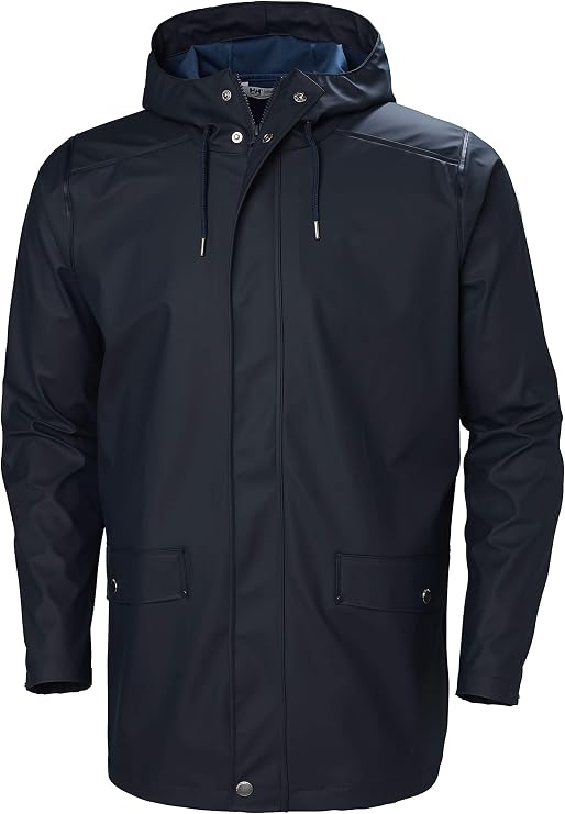 Helly Hansen Men's Moss Raincoat - Waterproof Rain Jacket for Hiking and Outdoor