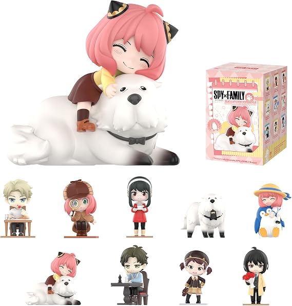 POP MART Spy Family Daily Life Series Figures, Blind Box Figures, Collectible Toys Home Decorations, Holiday Birthday Gifts for Girls and Boys, Single Box