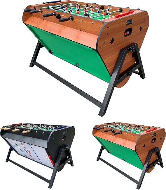 KICK Triplex 55 Telescopic Rods 3-in-1 Swivel Multi-Game Table