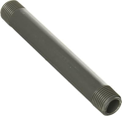 GENOVA PRODUCTS 383060 Genova Pipe Nipple, Mip, 6 in L, PVC, Gray, 12 x 6