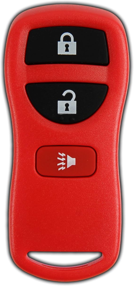 KeylessOption Key Fob for 2002 2003 2004 2005 2006 2007 2008 2009 2010 2011 2012 2013 2014 2015 2016 2017 Nissan Titan Rogue Infiniti Remote, 3-Button KBRASTU15, Programming Guide Included