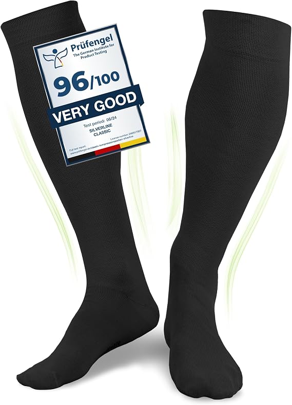 Compression socks for Women and Men, Medical Compression Stockings, Flight Socks for Women and Men 60% Cotton