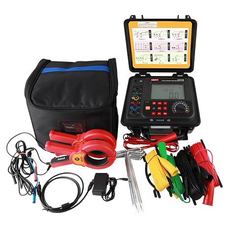 UNI-T Uni-Trend UT575B Double Clamp Multifunctional Ground Resistance Tester ResistanceTester Waterproof Double Clamp Ground Resistance Meter