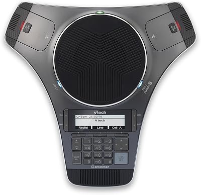 VTech Communications VCS752 ErisStation SIP Conference Phone with Two Wireless Mics