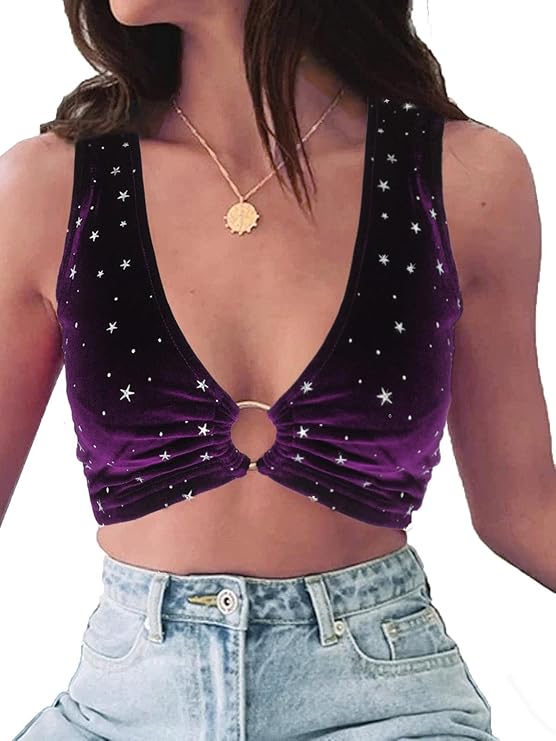 krtwrnt Women Squre Neck Buckle Strap Cami Crop Tube Top
