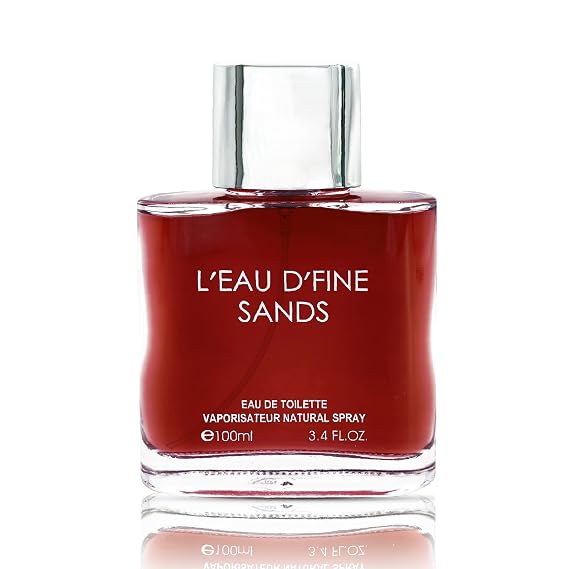 Fine Perfumery Leau Dfine - Sand - Cologne for Men - Warm and Woody Mens Cologne - Fresh Fragrance with Rose, Agarwood, and Amber - 3.4 oz