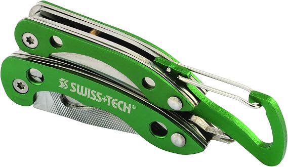 SWISS+TECH ST021901 Multi-Tool Pliers for Key chain, Solid Stainless Steel Construction (Single Pack)