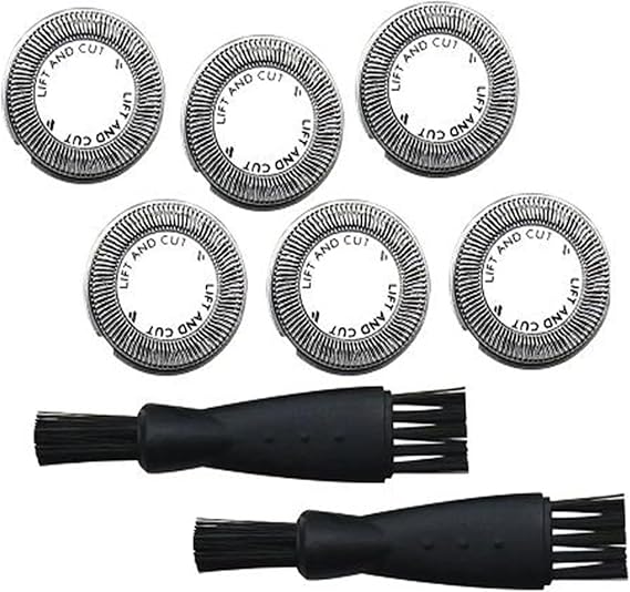3 Piece Replacement Shaving Head, Compatible With Philips Norelco, HQ3 HQ56 HQ55 HQ442 HQ300 HQ916 HQ5426 HQ5430 HQ5625, Double Edge Razor Blade.(6pcs)