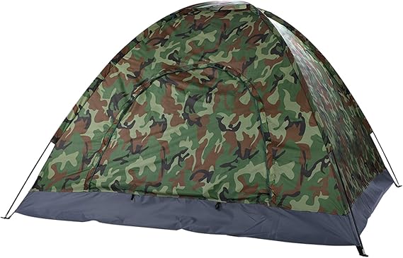 3-4 Person Camping Tent, Dome Tent, Waterproof Instant Camping Tent withCarry Bag for Hiking Travel Picnic Beach Outdoor, Self-Driving Tour, Camouflage Tents for for Backpacking, Hiking, or Beach