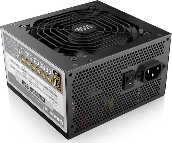 RAIJINTEK CRATOS 850 Black, 80PLUS Gold, ATX3.1, 850W, Full Modular Power Supply, (0R30B00007)