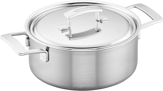 Demeyere Industry 5-Ply 5.5-qt Stainless Steel Dutch Oven