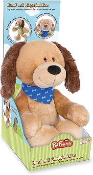 NICI Barky Dog Toy 30 cm I Stuffed Doll with Movable Arts The Fluffy Stuffed Animal in Gift Box for Plush Lovers - 48183
