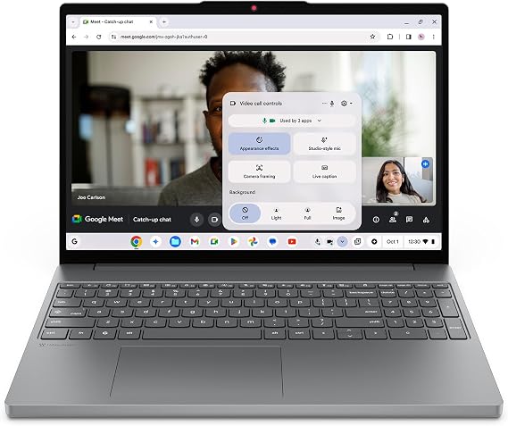 Lenovo Chromebook i - Everyday Laptop - Google Gemini - Intel N150 CPU - 15.3" WUXGA IPS Display - 8GB RAM - 128GB Storage - Integrated Intel Graphics - Luna Grey