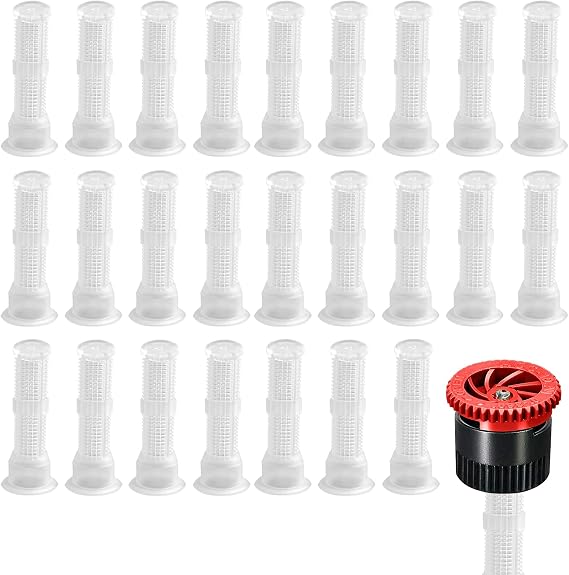 25 Pcs Variable Arc Nozzle Replacement Pop-up Sprinkler Heads Spray Head Generic Fine Mesh Screen Filter