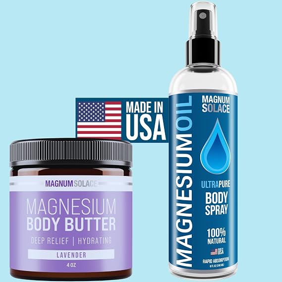 Magnum Solace Magnesium Spray and Magnesium Body Butter Cream