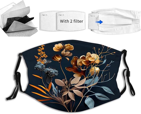 Unisex Comfortable Filter Sponge Windproof Mask Printed,Mouth Cover,Face Mask Reusable Washable Cloth Adult 1881