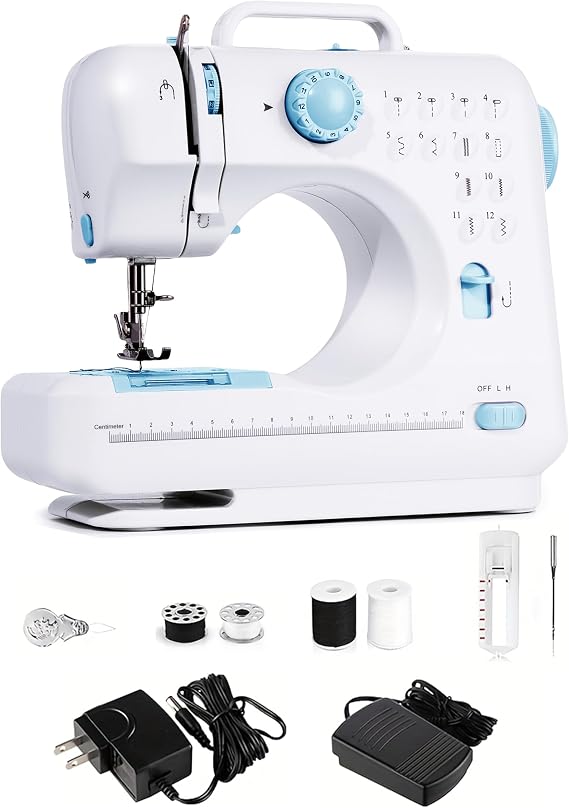 Portable Sewing Machine for Beginners,Maquina de Coser,Blue