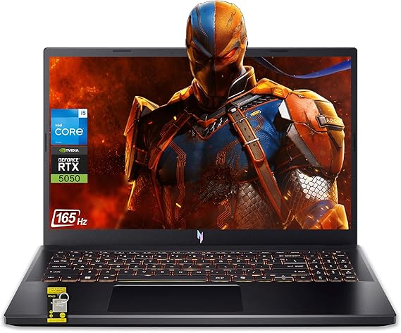 Acer Nitro V 15 Gaming Laptop 15.6" FHD IPS 165Hz Intel 8-core i5-13420H 16GB RAM 1TB SSD GeForce RTX 5050 DLSS4 (Up to 440 AI Tops) Backlit Thunderbolt Wi-Fi6 Win11 ICP Hub