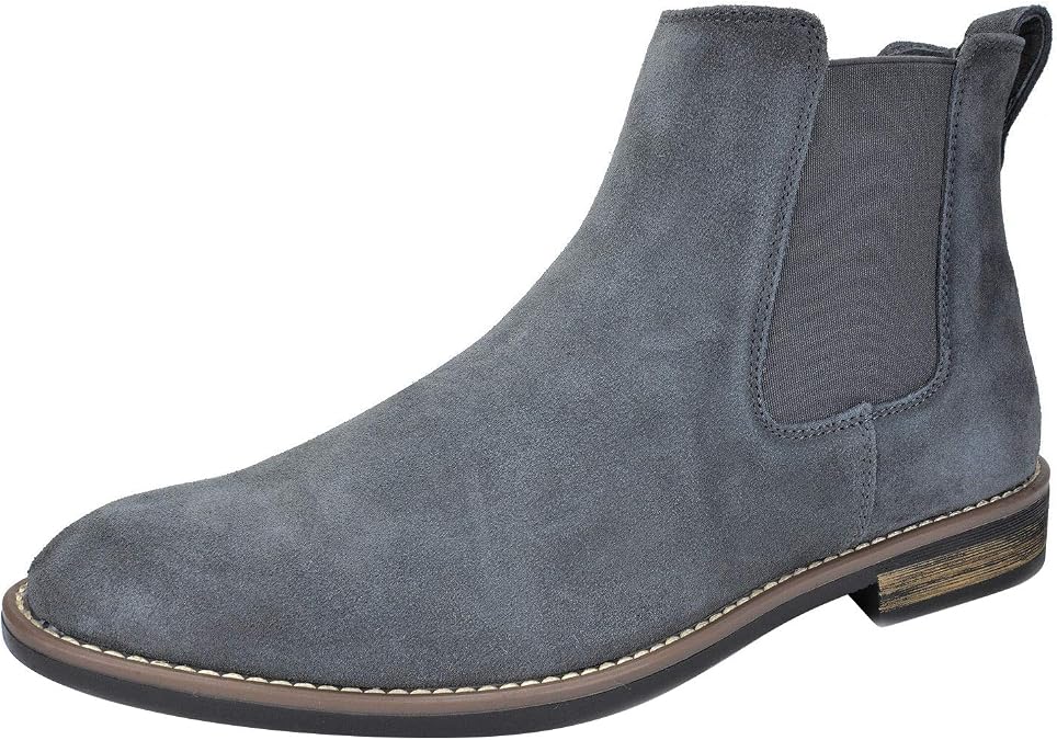 Bruno Marc Men's Leather Chelsea Ankle Boots, Work and Fashion, Walking and Comfort Casual Business Shoes