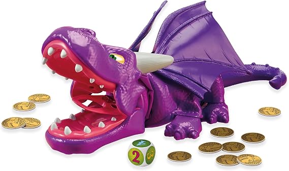 TOMY Snap Dragon Action Board Game for Kids, Family Board Games, Multicolor, 4 Years and Up