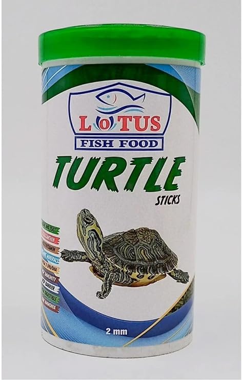 Lotus Turtle Sticks Kaplumbağa Yemi 100 ml Su Kaplumbağaları için Vitamin ve Kalsiyum Zengin
