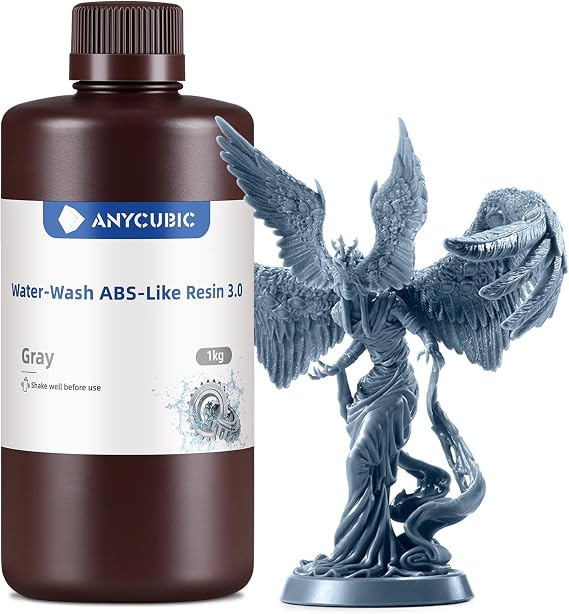 ANYCUBIC Water-washable ABS-Like Resin 3.0, 1kg Grey