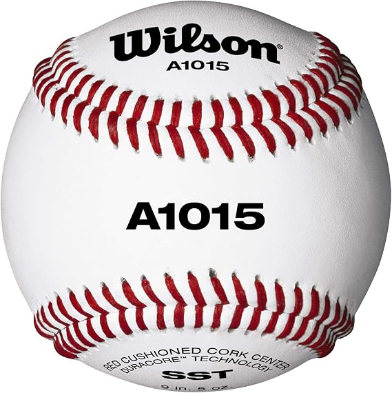 WILSON Pro Series Baseballs, A1015, SST, NFHS (One Dozen), White