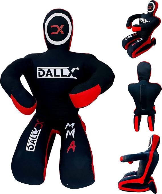 DALLX MMA Grappling Dummy BBJ Wrestling Brazilian Jiu Jitsu Punching Bag Judo Karate Throwing Boxing Fighting Dummy Self Defense Sitting Position UNFILLED