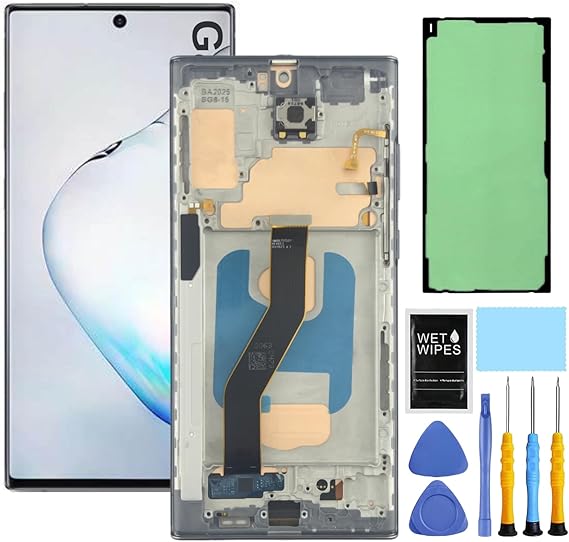 for Samsung Galaxy Note 10 Plus N975u1 Screen Replacement with Frame | ZTOOYO For Samsung Note 10 Plus Screen Replacement kit N975u1 N975w N975f LCD Display Digitizer Touch Screen Assembly